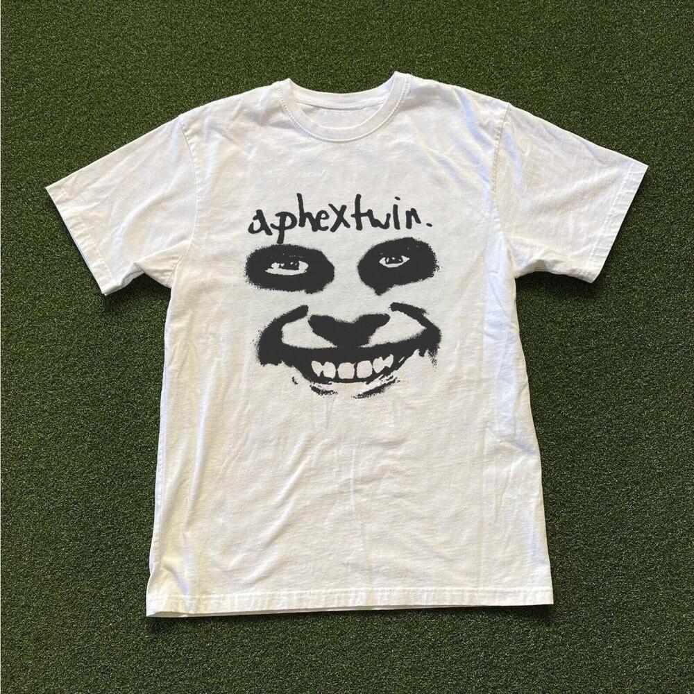 White Gildan Aphex Twin T-Shirt